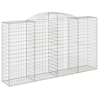 vidaXL Obokane gabion košare 20 kosi 300x50x160/180cm pocinkano železo