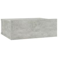 vidaXL Stenska nočna omarica betonsko siva 40x30x15 cm inženirski les