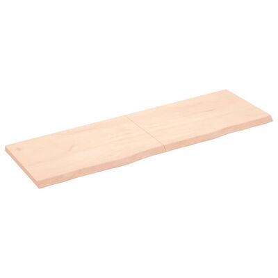 vidaXL Kopalniški pult 160x50x(2-4) cm neobdelan trden les