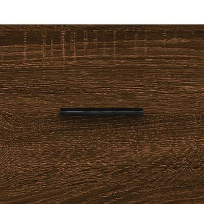 vidaXL Stenska omarica rjavi hrast 80x36,5x35 cm inženirski les