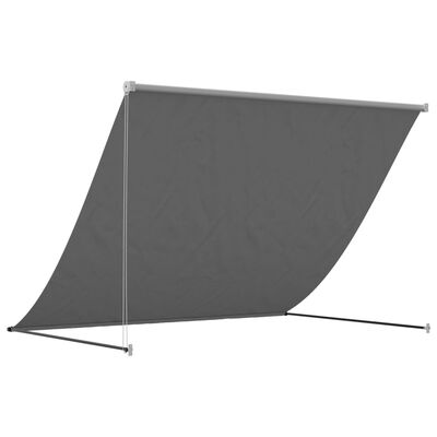 vidaXL Zložljiva tenda antracit 200x150 cm tkanina in jeklo