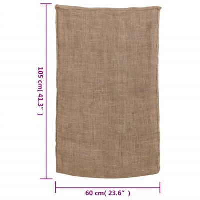 vidaXL Vreče iz jute 5 kosov 60x105 cm 100 % juta 220 gsm