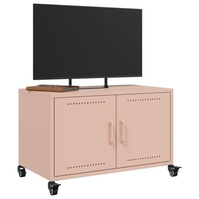 vidaXL TV omarica roza 68x39x43,5 cm hladno valjano jeklo