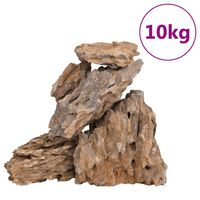 vidaXL Zmajev kamen 10 kg mešane barve 10-30 cm