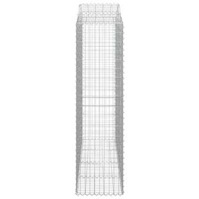 vidaXL Obokane gabion košare 9 kosi 200x50x180/200 cm pocinkano železo