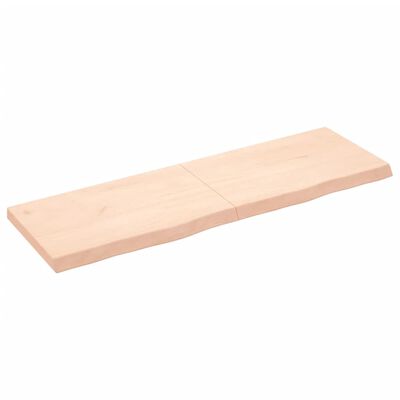 vidaXL Kopalniški pult 160x50x(2-6) cm neobdelan trden les