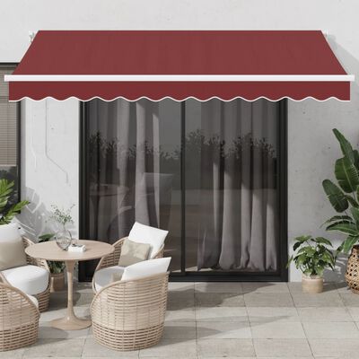 vidaXL Avtomatsko zložljiva tenda z LED bordo 350x250 cm