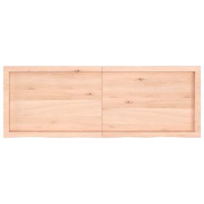 vidaXL Mizna plošča 140x50x(2-6) cm neobdelana trdna hrastovina