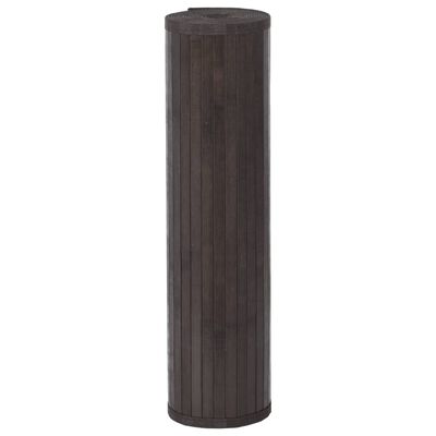 vidaXL Preproga pravokotna temno rjava 80x200 cm bambus