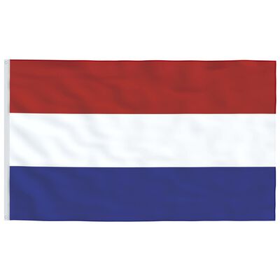 vidaXL Nizozemska zastava in drog 6,23 m aluminij