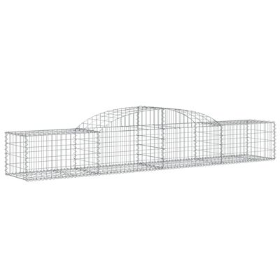 vidaXL Obokane gabion košare 13 kosi 300x50x40/60 cm pocinkano železo