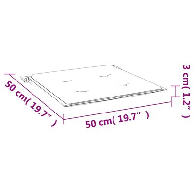 vidaXL Blazine za kavč iz palet 2 kosa mornarsko modre 50x50x3 cm