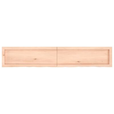 vidaXL Kopalniški pult 160x30x(2-6) cm neobdelan trden les