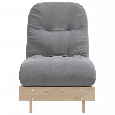 vidaXL Futon z ležiščem 60x206x11 cm trdna borovina