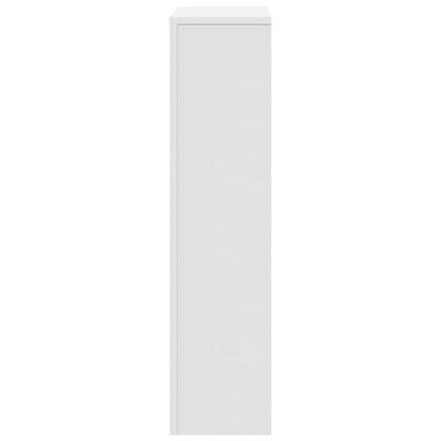 vidaXL Pokrov za radiator bel 78x20x82 cm inženirski les