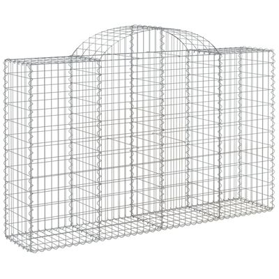 vidaXL Obokane gabion košare 25 kosa 200x50x120/140cm pocinkano železo