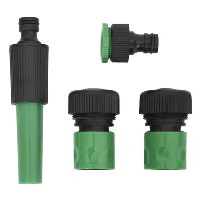 vidaXL Vrtna cev s kompletom priključkov zelena 0,75" 10 m PVC