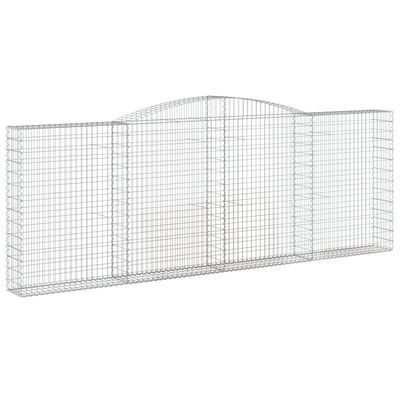 vidaXL Obokane gabion košare 6 kosov 400x30x140/160cm pocinkano železo