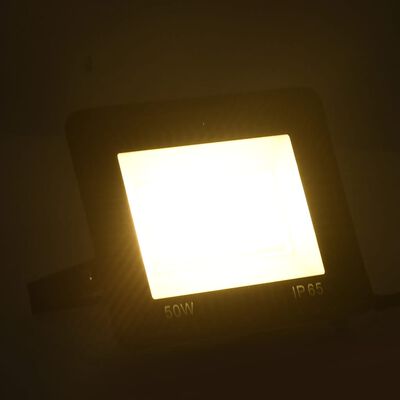 vidaXL LED reflektor 50 W toplo bel