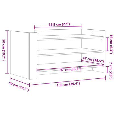 vidaXL Klubska mizica betonsko siva 100x50x50 cm inženirski les