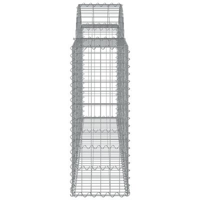 vidaXL Obokane gabion košare 6 kosov 200x30x80/100 cm pocinkano železo