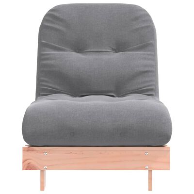 vidaXL Futon z ležiščem 70x206x11 cm trdna douglas jelka