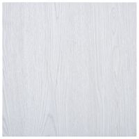 vidaXL Samolepilne talne plošče 5,11 m² PVC bele