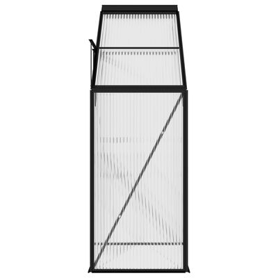 vidaXL Rastlinjak antracit iz aluminija 1,38 m³