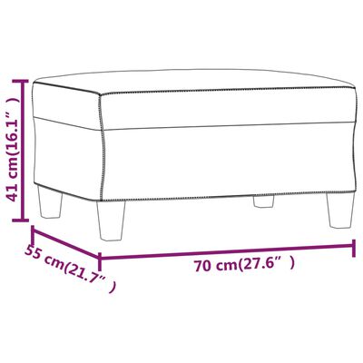 vidaXL Stolček za noge temno siv 70x55x41 cm blago