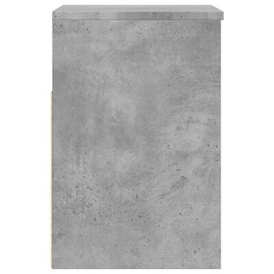 vidaXL Klop za čevlje betonsko siva 60x30x45 cm iverna plošča