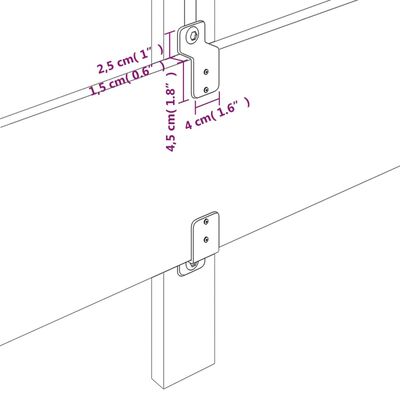 vidaXL Posteljni okvir z vzglavjem roza 200x200 cm žamet