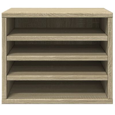 vidaXL Organizator za pisalno mizo sonoma hrast 36x26x29,5 cm inž. les