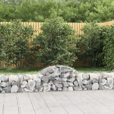 vidaXL Obokane gabion košare 20 kosov 200x50x40/60 cm pocinkano železo