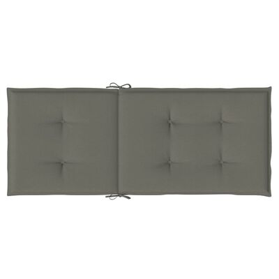 vidaXL Blazina za stol 2 kosa melanž temno siva 120x50x4 cm blago