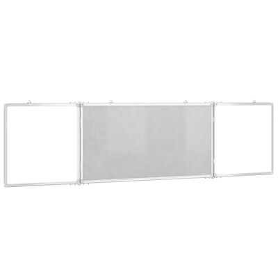 vidaXL Magnetna tabla zložljiva 160x40x1,7 cm aluminij