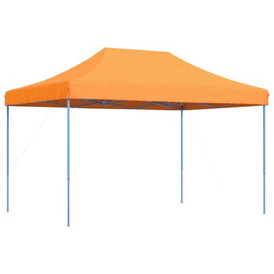 vidaXL Zložljiv pop-up šotor za zabave oranžen 410x279x315 cm