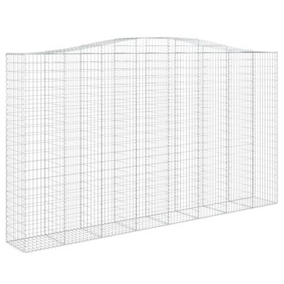 vidaXL Obokane gabion košare 6 kosa 400x50x220/240 cm pocinkano železo