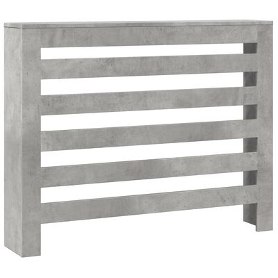 vidaXL Pokrov za radiator betonsko siv 104x20x82 cm inženirski les