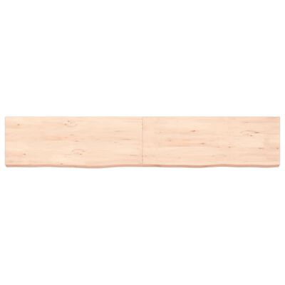 vidaXL Kopalniški pult 160x30x(2-6) cm neobdelan trden les