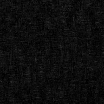 vidaXL Dnevna postelja z vzmetnico črna 90x200 cm blago