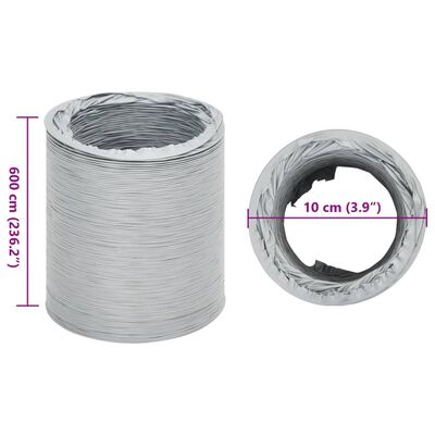 vidaXL Izpušna cev PVC 6 m Ø10 cm