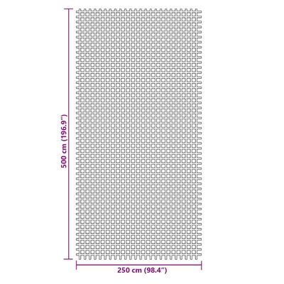 vidaXL Podloga za kampiranje zelena 5x2,5 m