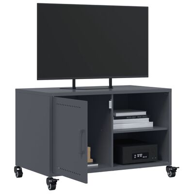 vidaXL TV omarica antracit 68x39x43,5 cm hladno valjano jeklo