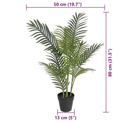 vidaXL Umetna palma zelena 80 cm PP