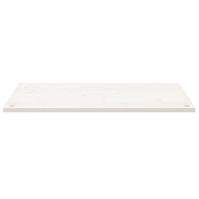 vidaXL Mizna plošča bela 100x60x2,5 cm trdna borovina
