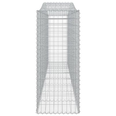 vidaXL Obokane gabion košare 3 kosi 400x50x120/140 cm pocinkano železo