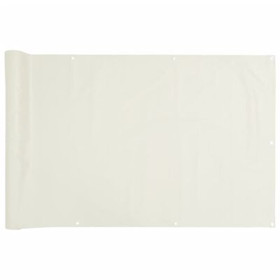 vidaXL Balkonsko platno za zasebnost belo 600x120 cm PVC