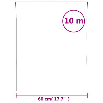 vidaXL Okenska folija matirana črte 60x1000 cm PVC