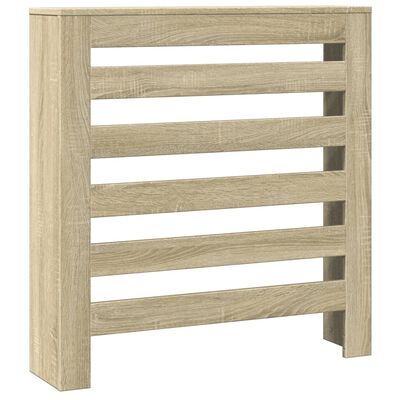 vidaXL Pokrov za radiator sonoma hrast 78x20x82 cm inženirski les