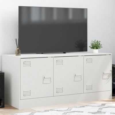 vidaXL TV omarica bela 99x39x44 cm jeklo